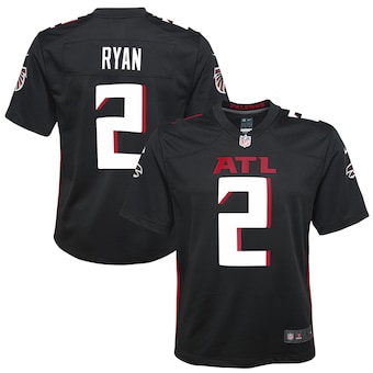 youth nike matt ryan black atlanta falcons game jersey_pi388